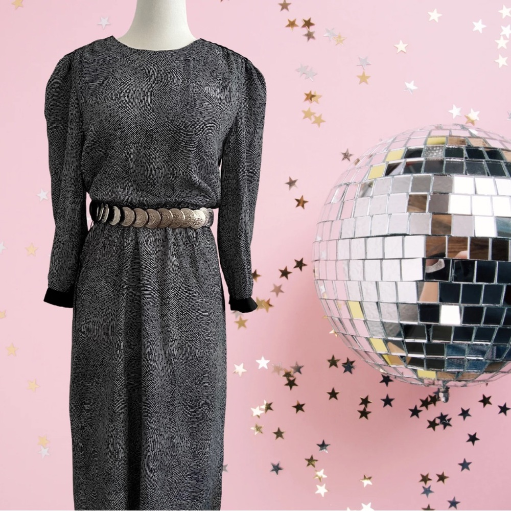 Vintage Dawn Joy, B&W Dress.